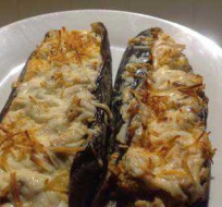 Berenjenas rellenas de carne picada