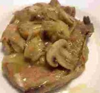 chuletas de cerdo con champinones