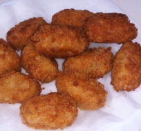 Falsas croquetas de patata con chorizo