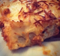 lasana de berenjenas con mozzarela y albahaca